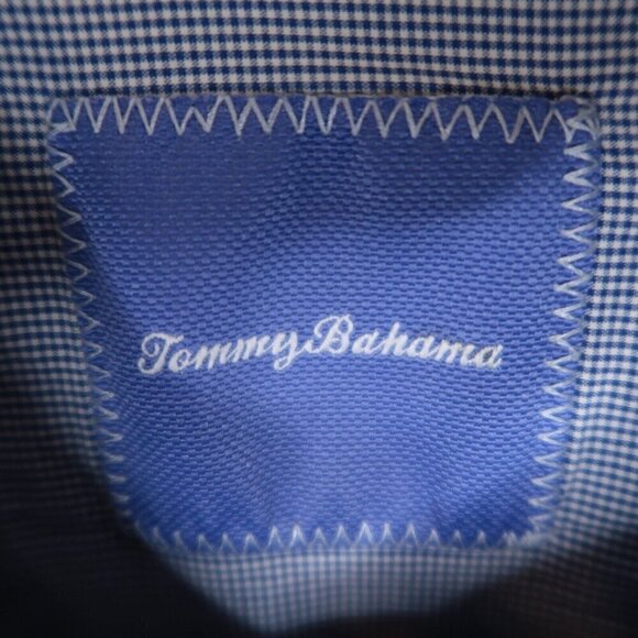 Tommy Bahama Shirt Button Up Red Blue Plaid Long Sleeve Casual Cotton Men's XL - Picture 9 of 10